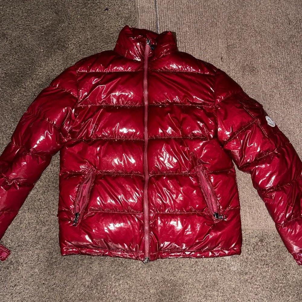 New Moncler Men's Active Red Down Jacket